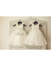 Taffeta Tulle Tutu Flower Girl Dress With Beading Sash Taffeta Tulle Tutu Flower Girl Dress With Beading Sash